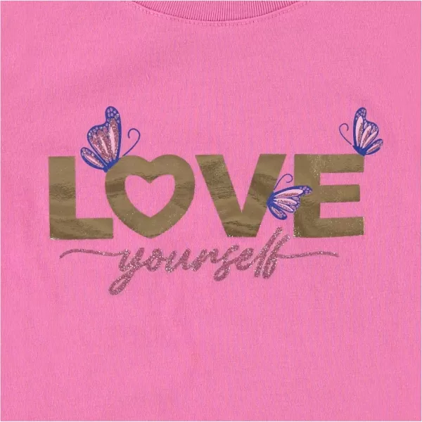 BTween Girls 4-Piece Summer Tops | Fashionable Short Sleeve T-Shirt | Casual Daily Shirt for Kids - Assorted Colors