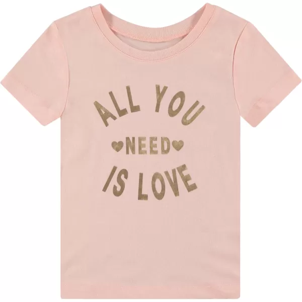 BTween Girls 4-Piece Summer Tops | Fashionable Short Sleeve T-Shirt | Casual Daily Shirt for Kids - Assorted Colors