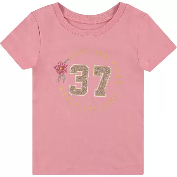 BTween Girls 4-Piece Summer Tops | Fashionable Short Sleeve T-Shirt | Casual Daily Shirt for Kids - Assorted Colors