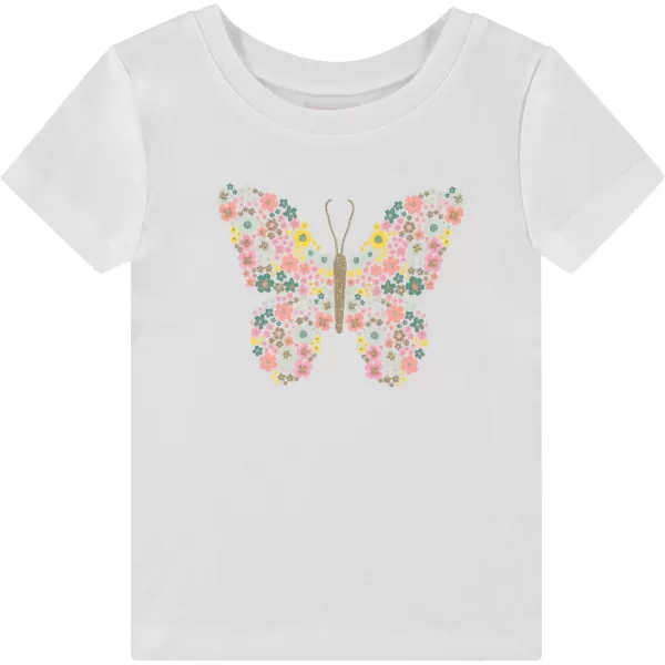BTween Girls 4-Piece Summer Tops | Fashionable Short Sleeve T-Shirt | Casual Daily Shirt for Kids - Assorted Colors