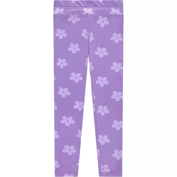BTween Girls’ 4 pack Leggings Set, Exercise, Sports Tights with Wide Waistband for Girls