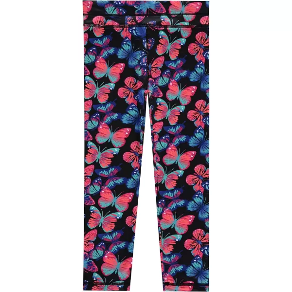 BTween Girls’ 4 pack Leggings Set, Exercise, Sports Tights with Wide Waistband for Girls