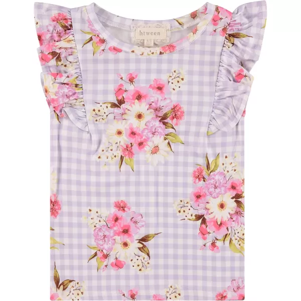 BTween Girls 4pc Fashion Tops, Short Sleeve T-Shirt, Casual Daily Shirt for Kids - Assorted Colors