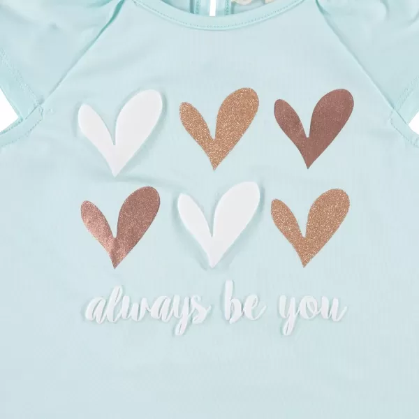 BTween Girls 4pc Fashion Tops, Short Sleeve T-Shirt, Casual Daily Shirt for Kids - Assorted Colors