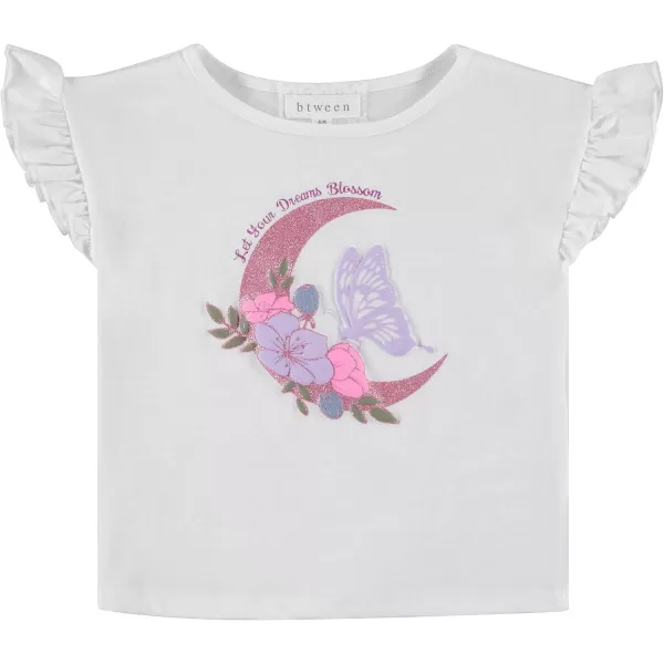 BTween Girls 6-Pack Casual Outfit Bundle with Ruffle Sleeve Tees, Peplum Tank Top, Skirt, Dolphin and Biker Shorts