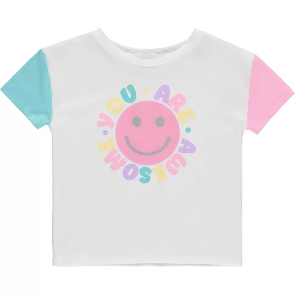 BTween Girls 6-Pack Casual Outfit Bundle with Ruffle Sleeve Tees, Peplum Tank Top, Skirt, Dolphin and Biker Shorts