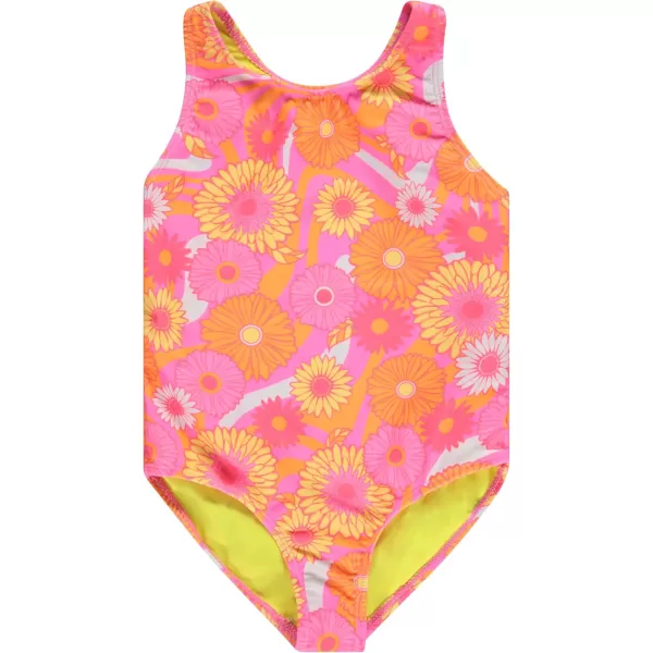 BTween Girls Multi Pack One Piece Swimwear - Unique Colors and Patterns, Sizes 4-16 for Kids and Toddlers