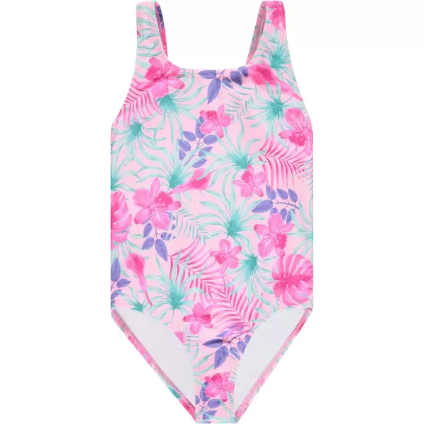 BTween Girls Multi Pack One Piece Swimwear - Unique Colors and Patterns, Sizes 4-16 for Kids and Toddlers