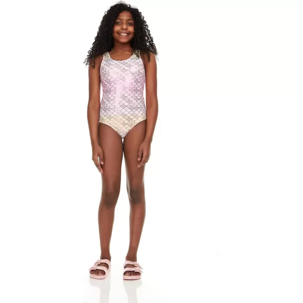 BTween Girls Multi Pack One Piece Swimwear - Unique Colors and Patterns, Sizes 4-16 for Kids and Toddlers