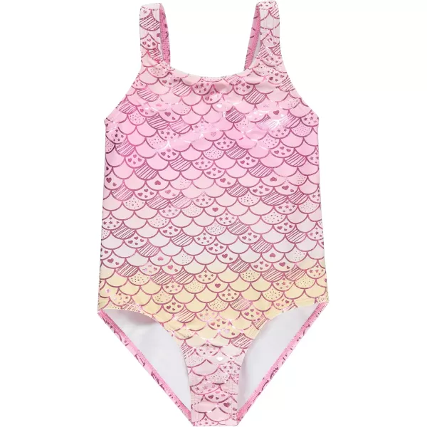 BTween Girls Multi Pack One Piece Swimwear - Unique Colors and Patterns, Sizes 4-16 for Kids and Toddlers