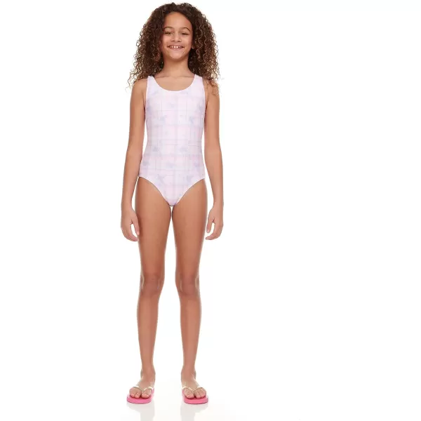 BTween Girls Multi Pack One Piece Swimwear - Unique Colors and Patterns, Sizes 4-16 for Kids and Toddlers