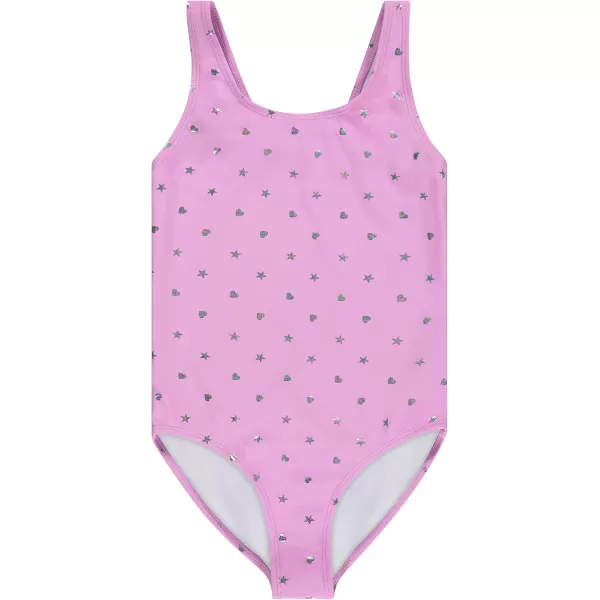 BTween Girls Multi Pack One Piece Swimwear - Unique Colors and Patterns, Sizes 4-16 for Kids and Toddlers