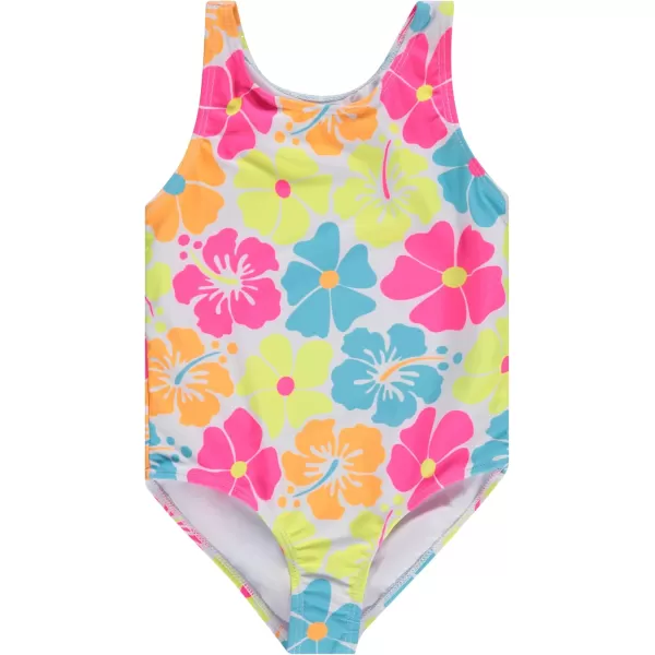 BTween Girls Multi Pack One Piece Swimwear - Unique Colors and Patterns, Sizes 4-16 for Kids and Toddlers