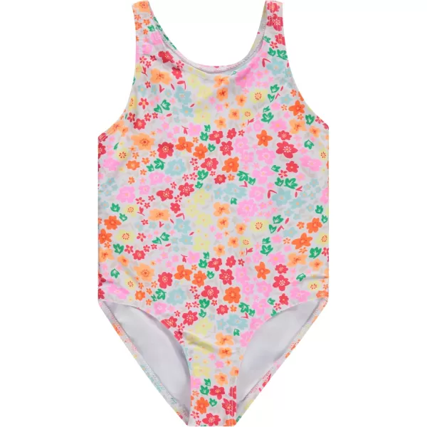 BTween Girls Multi Pack One Piece Swimwear - Unique Colors and Patterns, Sizes 4-16 for Kids and Toddlers