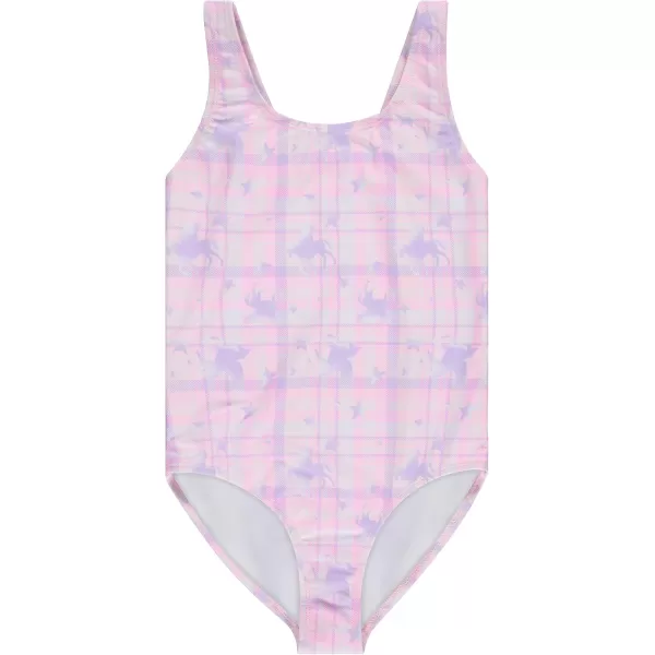 BTween Girls Multi Pack One Piece Swimwear - Unique Colors and Patterns, Sizes 4-16 for Kids and Toddlers