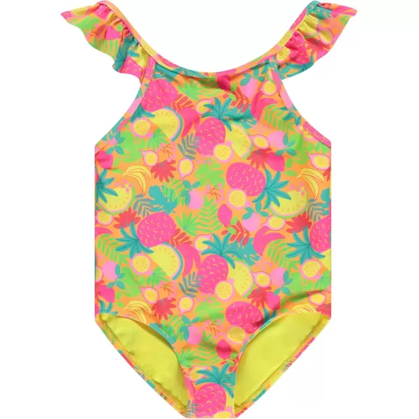 BTween Girls Multi Pack One Piece Swimwear - Unique Colors and Patterns, Sizes 4-16 for Kids and Toddlers