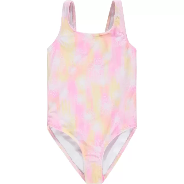 BTween Girls Multi Pack One Piece Swimwear - Unique Colors and Patterns, Sizes 4-16 for Kids and Toddlers