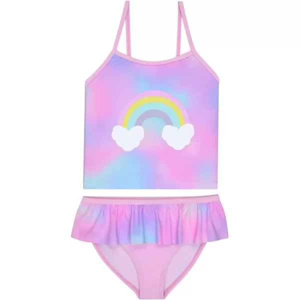 BTween Girls One Piece Bathing Suit &amp; 2-pc Tankini Swimsuit Set, Kids Cute Swimwear - Mermaid, Rainbow, Unicorn or Butterfly