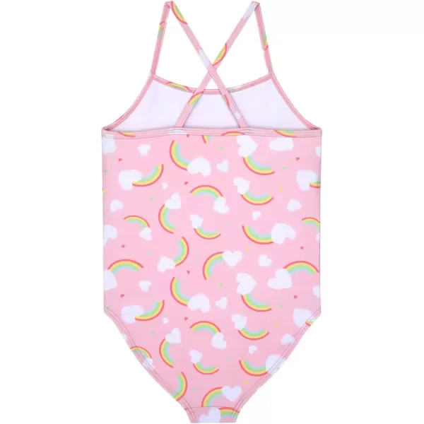 BTween Girls One Piece Bathing Suit &amp; 2-pc Tankini Swimsuit Set, Kids Cute Swimwear - Mermaid, Rainbow, Unicorn or Butterfly