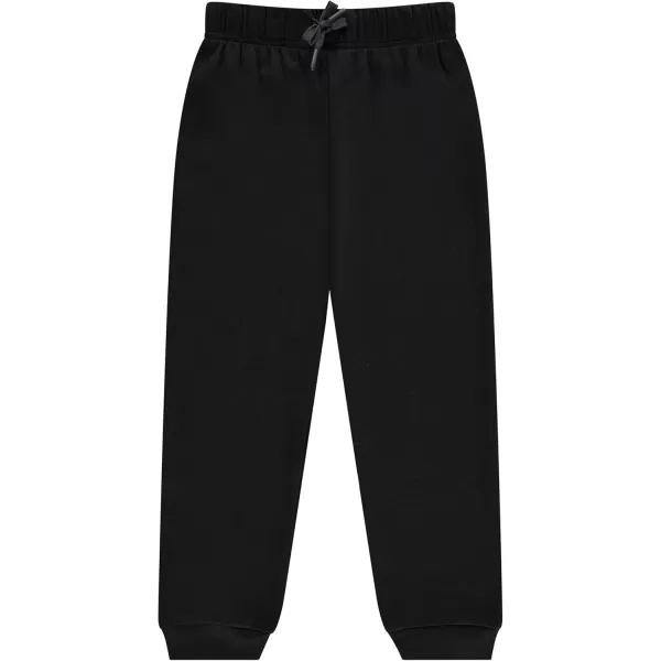 BTween Kids Girl's Fashion Stretch Waist Ultra Soft Jogger Pants Set - 3 Pack Bundle