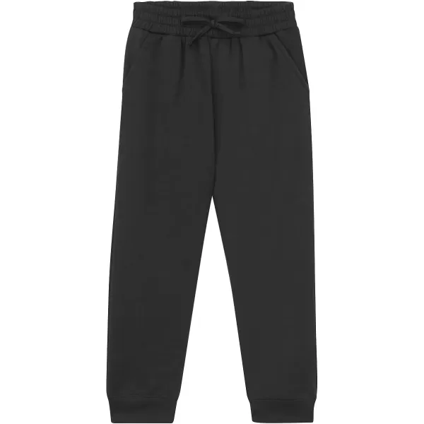 BTween Kids Girl's Fashion Stretch Waist Ultra Soft Jogger Pants Set - 3 Pack Bundle