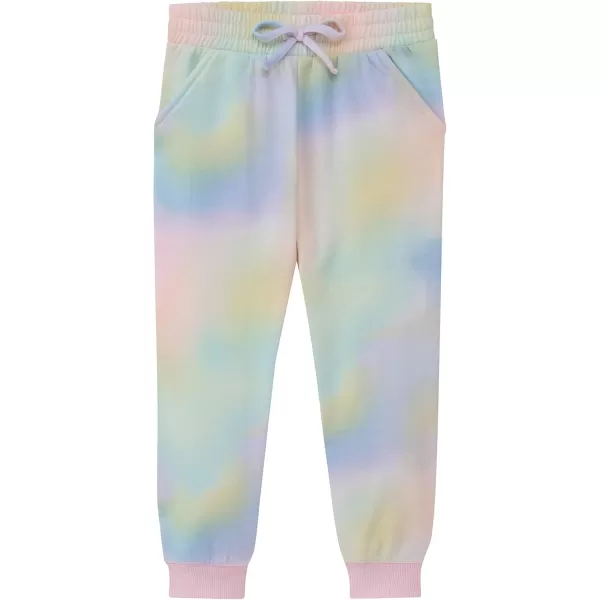 BTween Kids Girl's Fashion Stretch Waist Ultra Soft Jogger Pants Set - 3 Pack Bundle