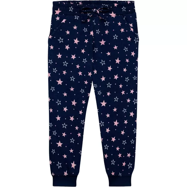 BTween Kids Girl's Fashion Stretch Waist Ultra Soft Jogger Pants Set - 3 Pack Bundle