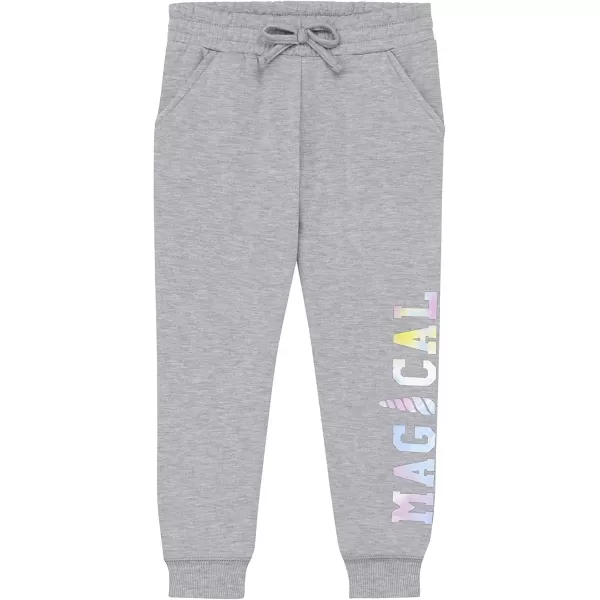 BTween Kids Girl's Fashion Stretch Waist Ultra Soft Jogger Pants Set - 3 Pack Bundle