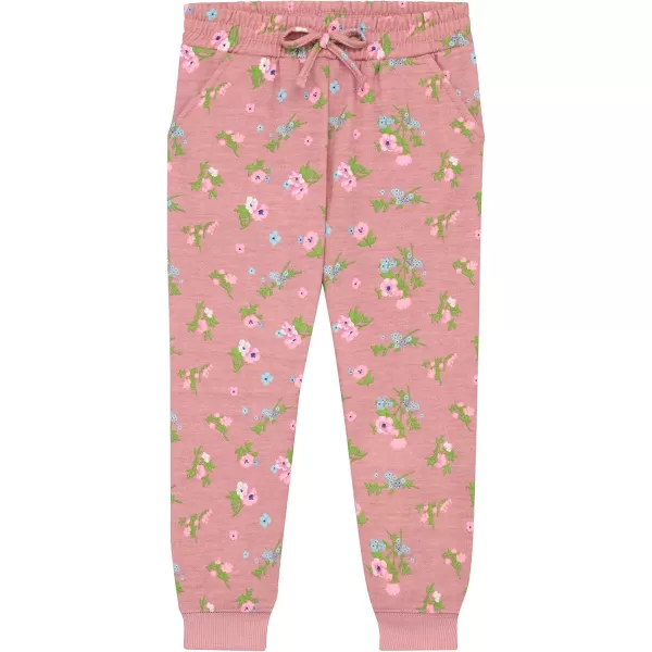 BTween Kids Girl's Fashion Stretch Waist Ultra Soft Jogger Pants Set - 3 Pack Bundle
