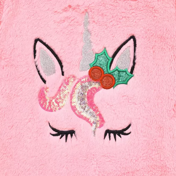 BTween Wooby Pajamas for Girls, Kids PJs with Plush Shirt &amp; Pants, Two Piece Animal Sleepwear Jammies, Unicorn or Fox Design