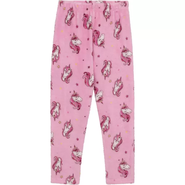 BTween Wooby Pajamas for Girls, Kids PJs with Plush Shirt &amp; Pants, Two Piece Animal Sleepwear Jammies, Unicorn or Fox Design