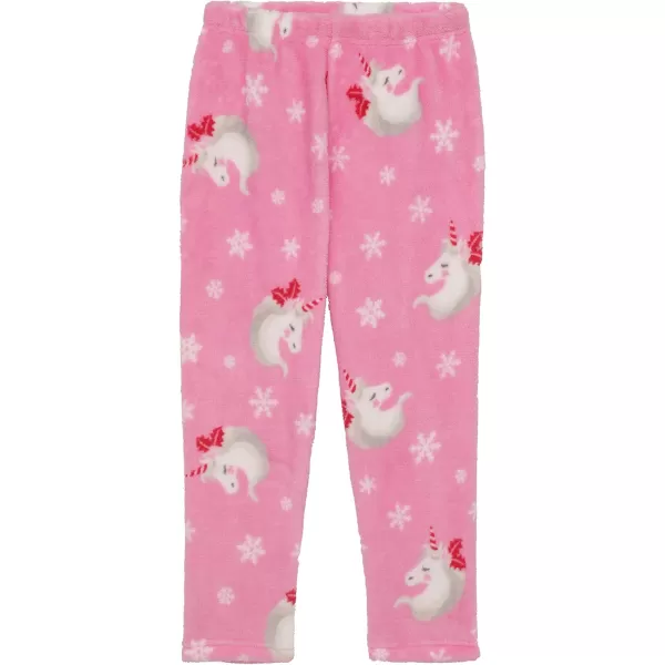 BTween Wooby Pajamas for Girls, Kids PJs with Plush Shirt &amp; Pants, Two Piece Animal Sleepwear Jammies, Unicorn or Fox Design