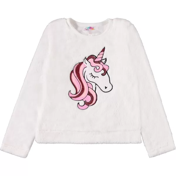 BTween Wooby Pajamas for Girls, Kids PJs with Plush Shirt &amp; Pants, Two Piece Animal Sleepwear Jammies, Unicorn or Fox Design