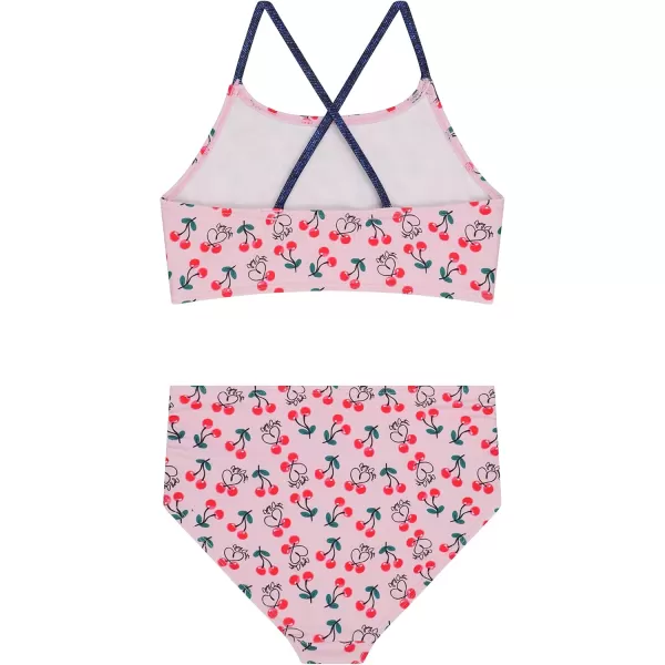 Juicy Couture Girls 4 Pack Two Piece Bikini Swimsuit Set, Kids Bathing Suit Swimwear Bikinis - Tie Dye, Ombre, Metallic