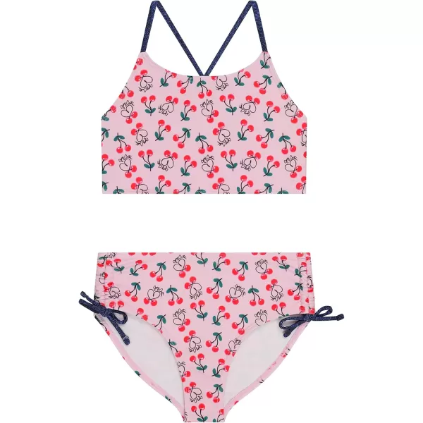 Juicy Couture Girls 4 Pack Two Piece Bikini Swimsuit Set, Kids Bathing Suit Swimwear Bikinis - Tie Dye, Ombre, Metallic
