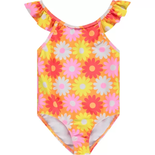 Kids Girls 2 Pack Bathing Suit, Childrens Printed Beach Swimwear