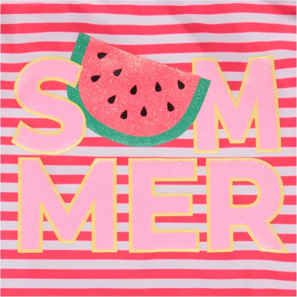 Kids Girls 2 Pack Bathing Suit, Childrens Printed Beach Swimwear