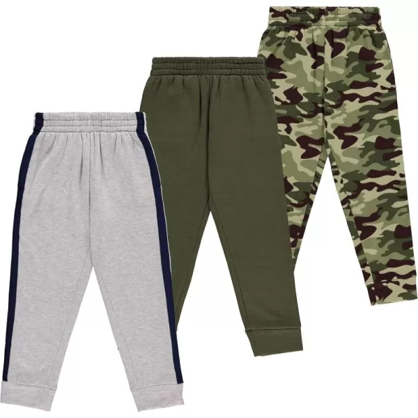 3-Pack Boys Jogger Pants - Soft Sweatpants for School, Sports, and Outdoor Activities