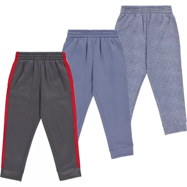 3-Pack Boys Jogger Pants - Soft Sweatpants for School, Sports, and Outdoor Activities