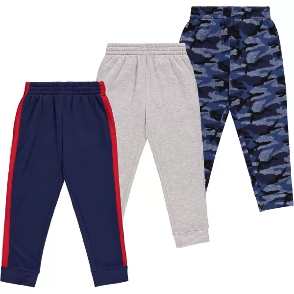3-Pack Boys Jogger Pants - Soft Sweatpants for School, Sports, and Outdoor Activities