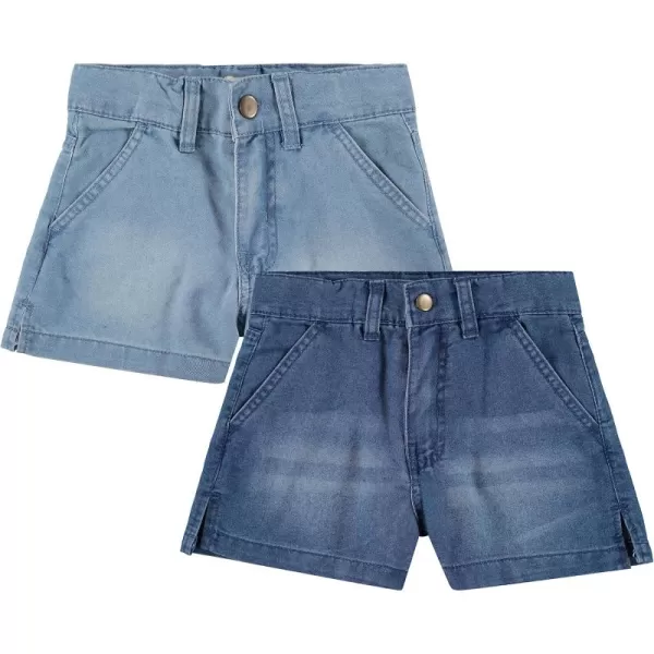 BTween 2-Pack Lightweight Denim Shorts for Girls | Cotton Blend | Sizes 4-16 - Perfect for Comfort, Style, and Summer Fun!