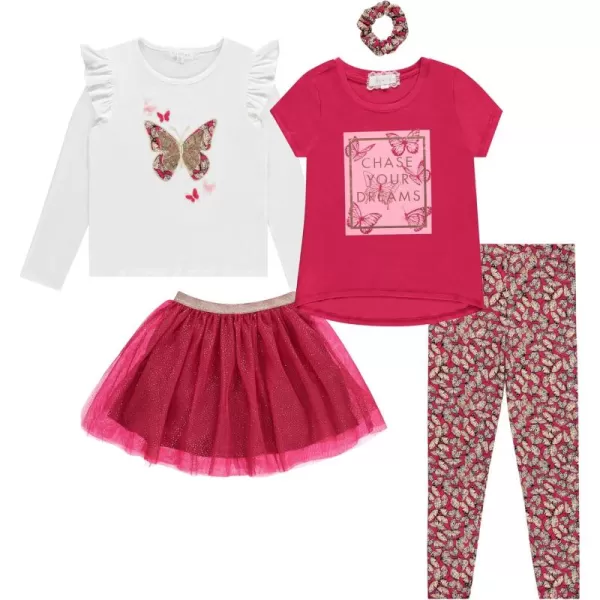 BTween Girls Kids Clothing and Accessory Set- 5pc Mix And Match Sets