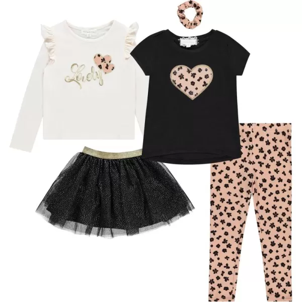 BTween Girls Kids Clothing and Accessory Set- 5pc Mix And Match Sets