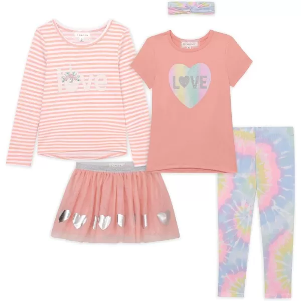 BTween Girls Kids Clothing and Accessory Set- 5pc Mix And Match Sets