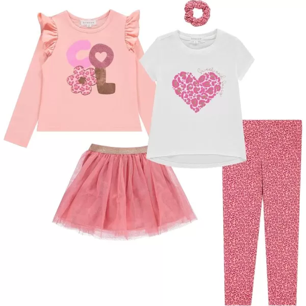 BTween Girls Kids Clothing and Accessory Set- 5pc Mix And Match Sets