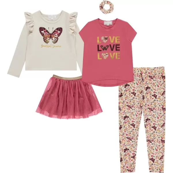 BTween Girls Kids Clothing and Accessory Set- 5pc Mix And Match Sets