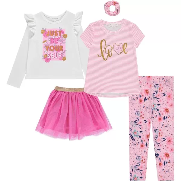BTween Girls Kids Clothing and Accessory Set- 5pc Mix And Match Sets