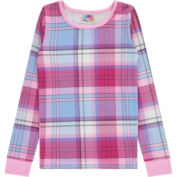 BTween 4-Piece Girls Pajamas, Long Sleeve Tie Dyed Girls Pajamas