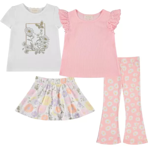 BTween Girls’ 4pk Mix &amp; Match Set - Comfy Stretch, Sizes 4-16