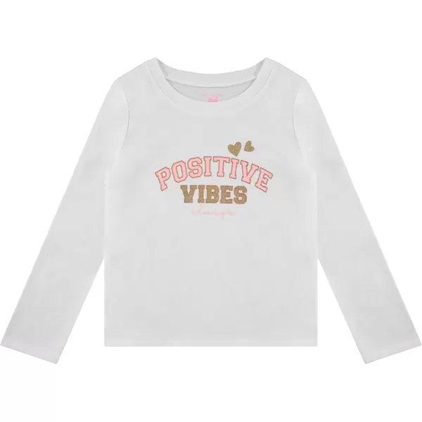 BTween Girls 4-Pack Long Sleeve Graphic T-Shirts - 100% Cotton, Fun &amp; Vibrant Designs